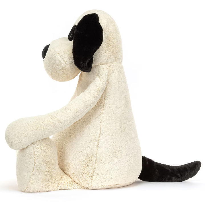 Jellycat Gigantic Bashful Rufferty Black & Cream Puppy