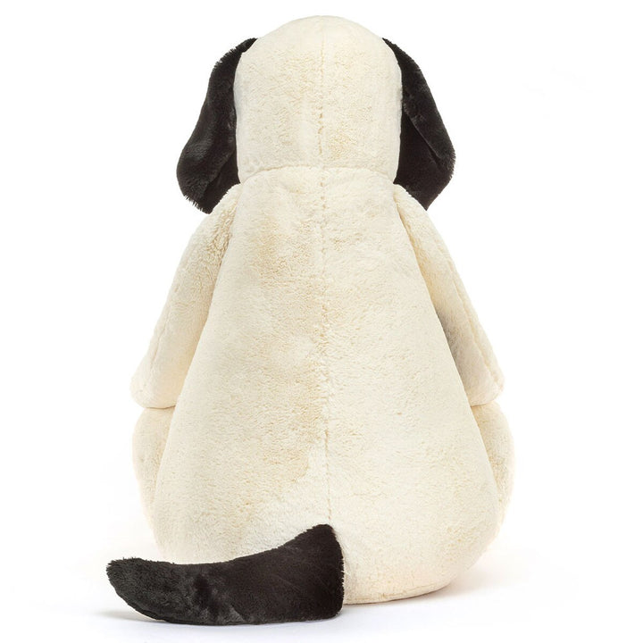 Jellycat Gigantic Bashful Rufferty Black & Cream Puppy