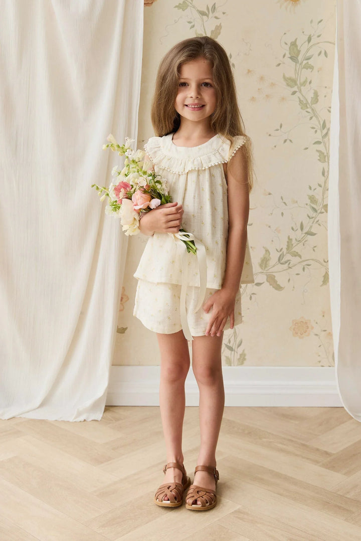 Jamie Kay Annalise Top - Yellow Flower