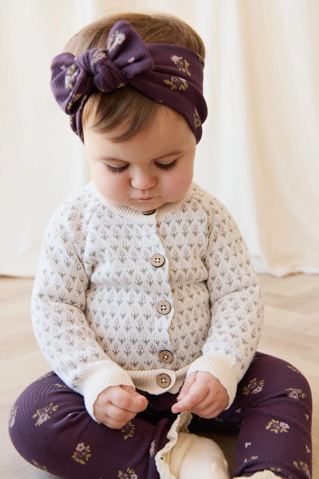 Jamie Kay Savannah Jacquard Cardigan - Sheer Pink