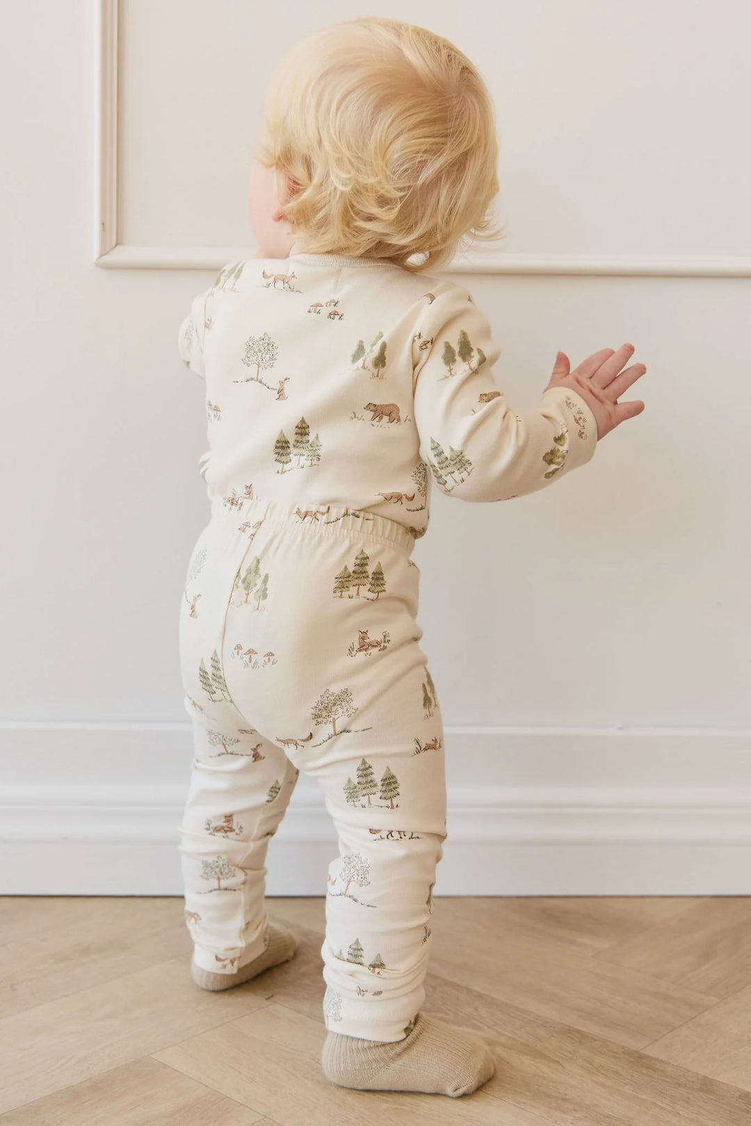 Jamie Kay Organic Cotton Fernley Bodysuit - Pine Forest Friends