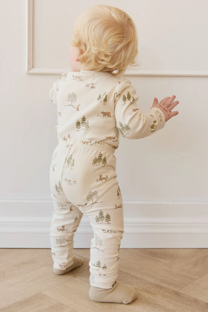 Jamie Kay Organic Cotton Fernley Bodysuit - Pine Forest Friends