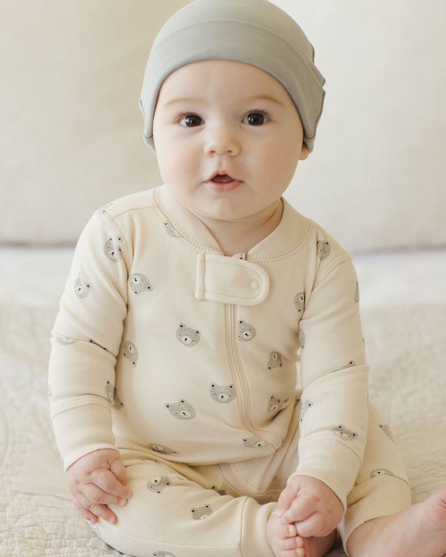 Quincy Mae Zip Long Sleeve Sleeper - Bears