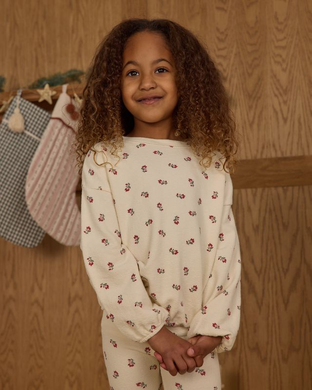 Rylee + Cru Spongey Knit Set - Ruby Ditzy