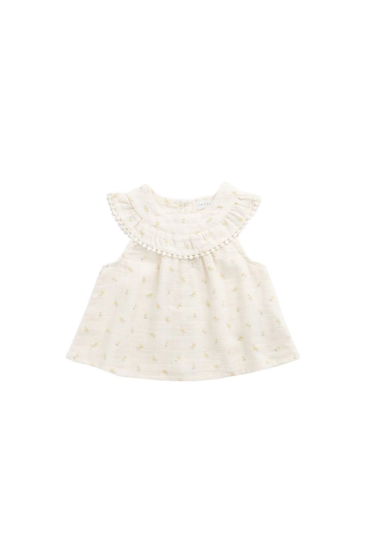 Jamie Kay Annalise Top - Yellow Flower
