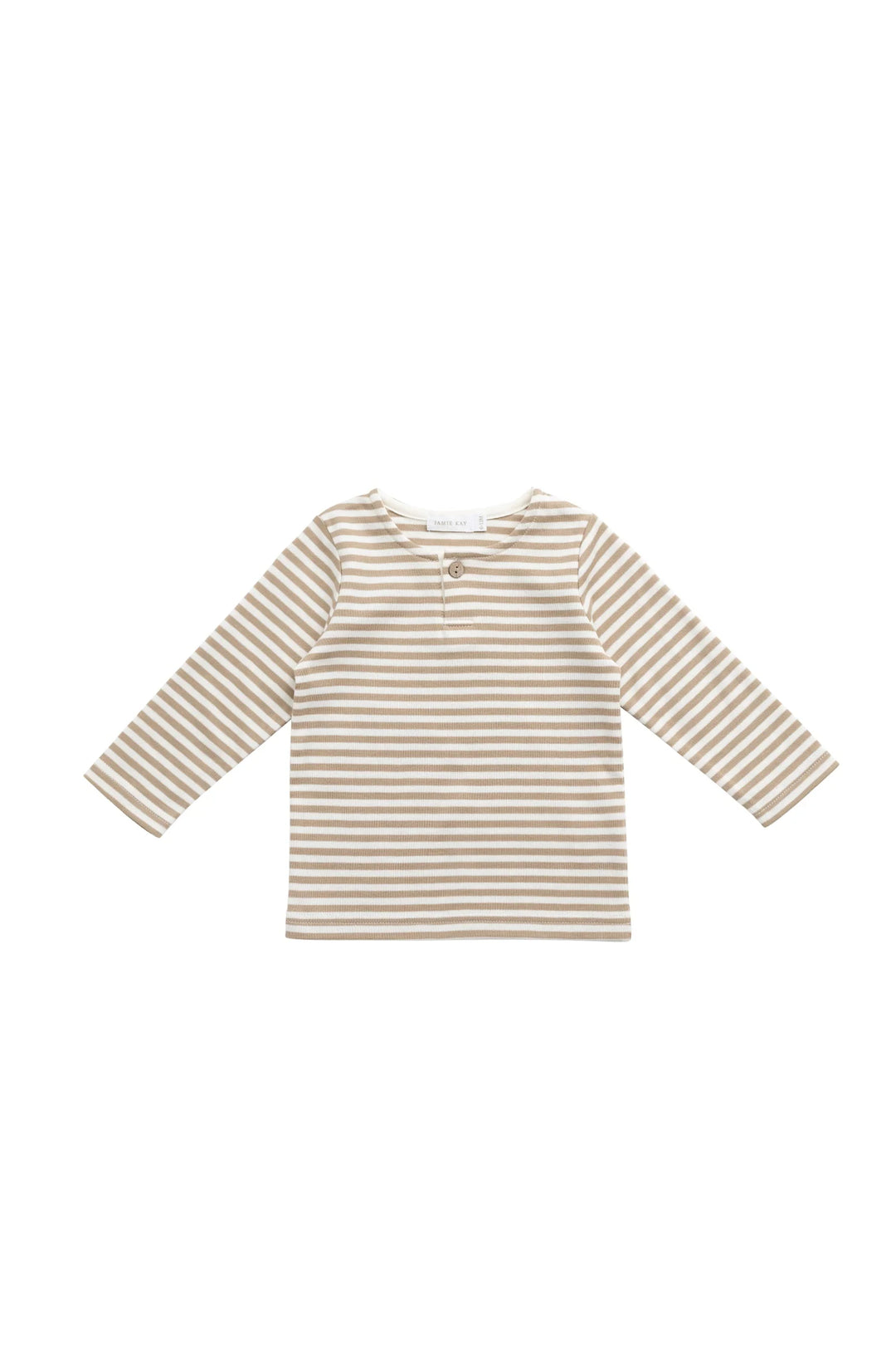 Jamie Kay Pima Cotton Shae Top - Brioche Cloud Stripe