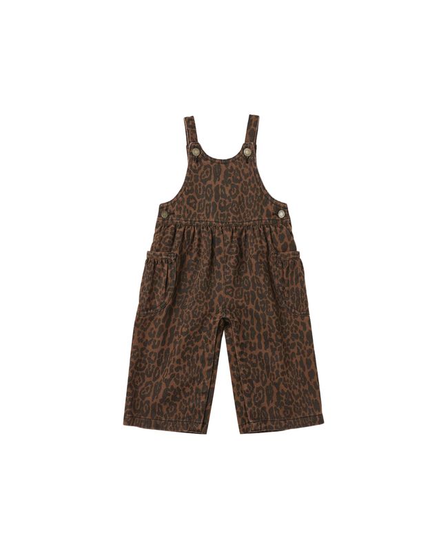 Rylee + Cru Wide Leg Overall - Leopard