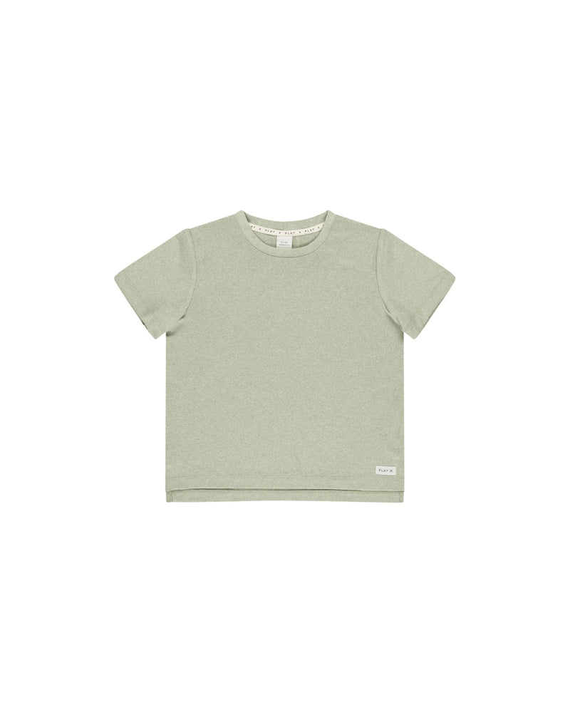 Rylee + Cru Cove Essential Tee - Heathered Sage