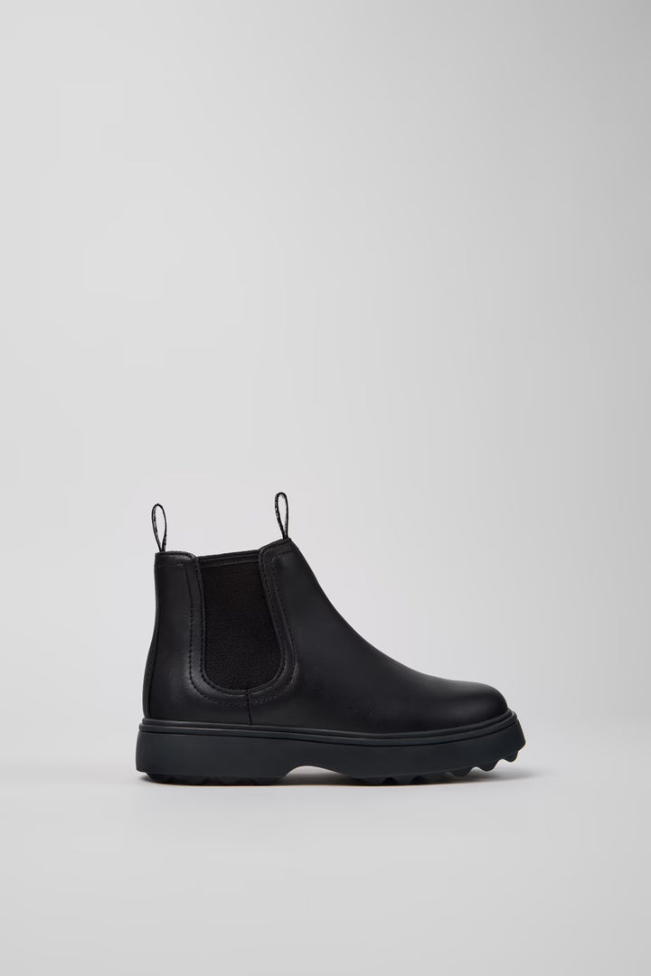 Camper Norte Black Leather Ankle Boots