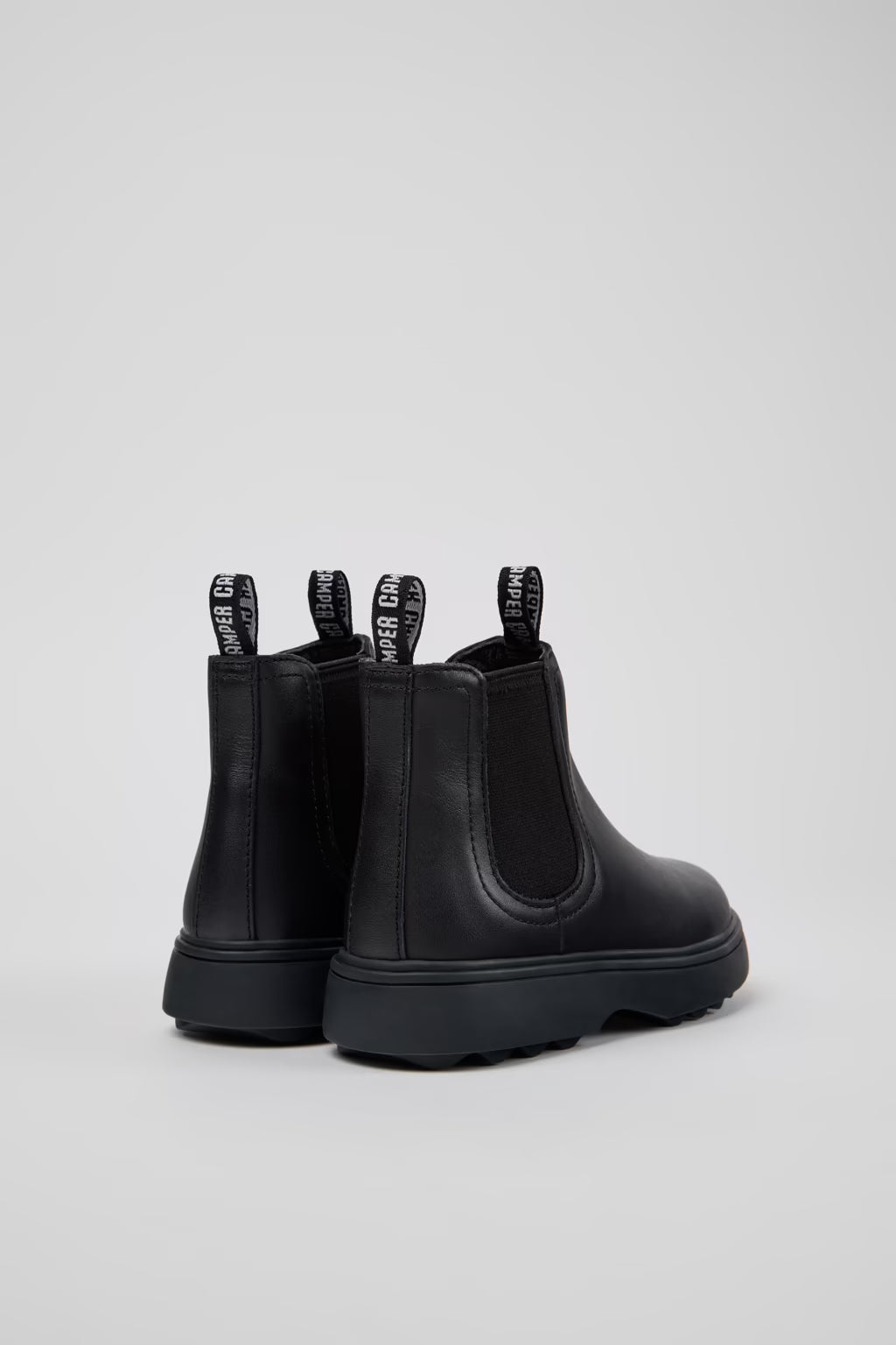 Camper Norte Black Leather Ankle Boots