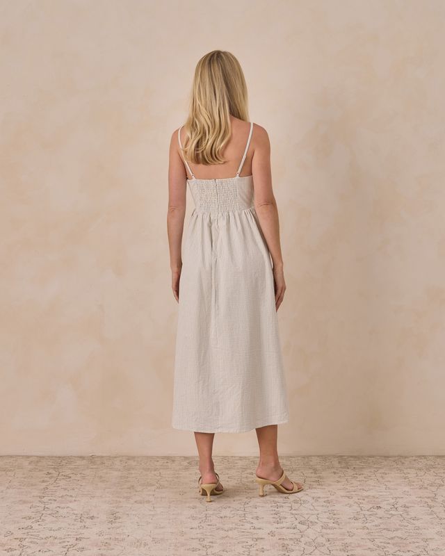 Noralee Women's Beatrice Midi Dress - Sky Stripe