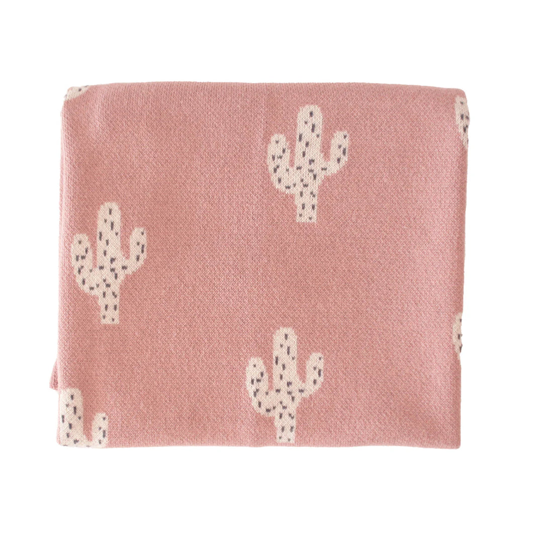 Alimrose Cactus Baby Blanket - Petal