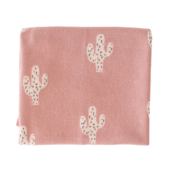 Alimrose Cactus Baby Blanket - Petal