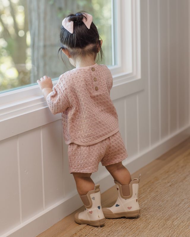 Quincy Mae Rain Boots - Confetti Hearts