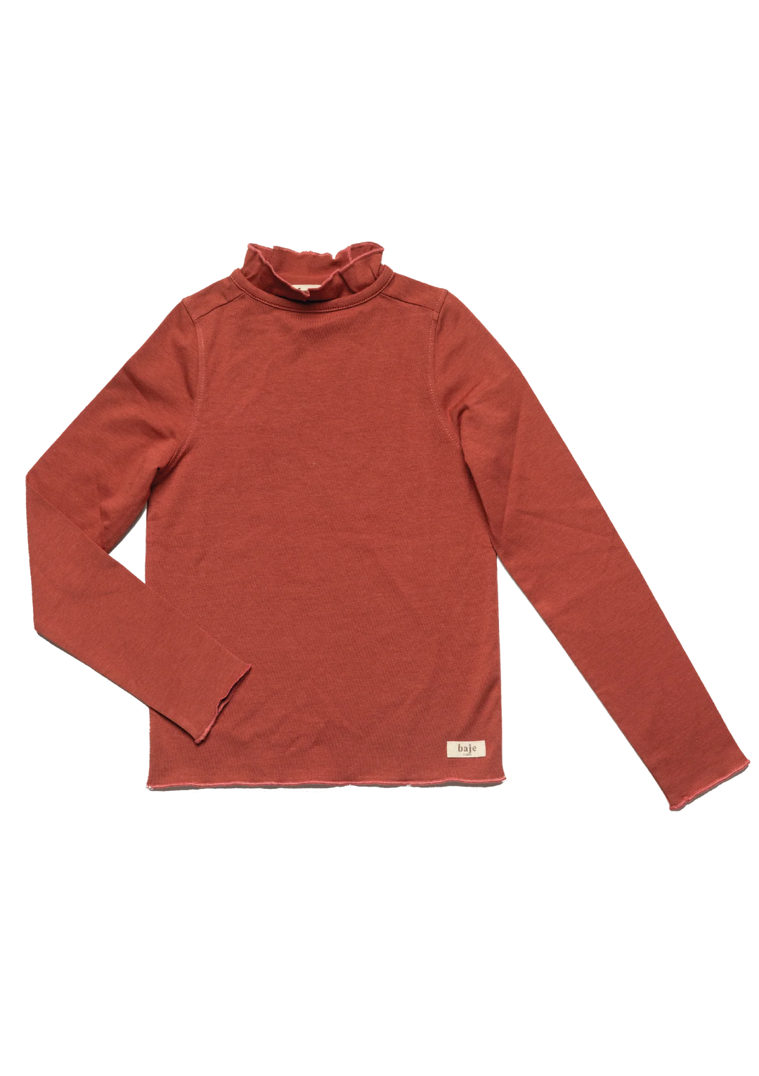 Baje Studio Arosa Long Sleeve Top - Red Maroon
