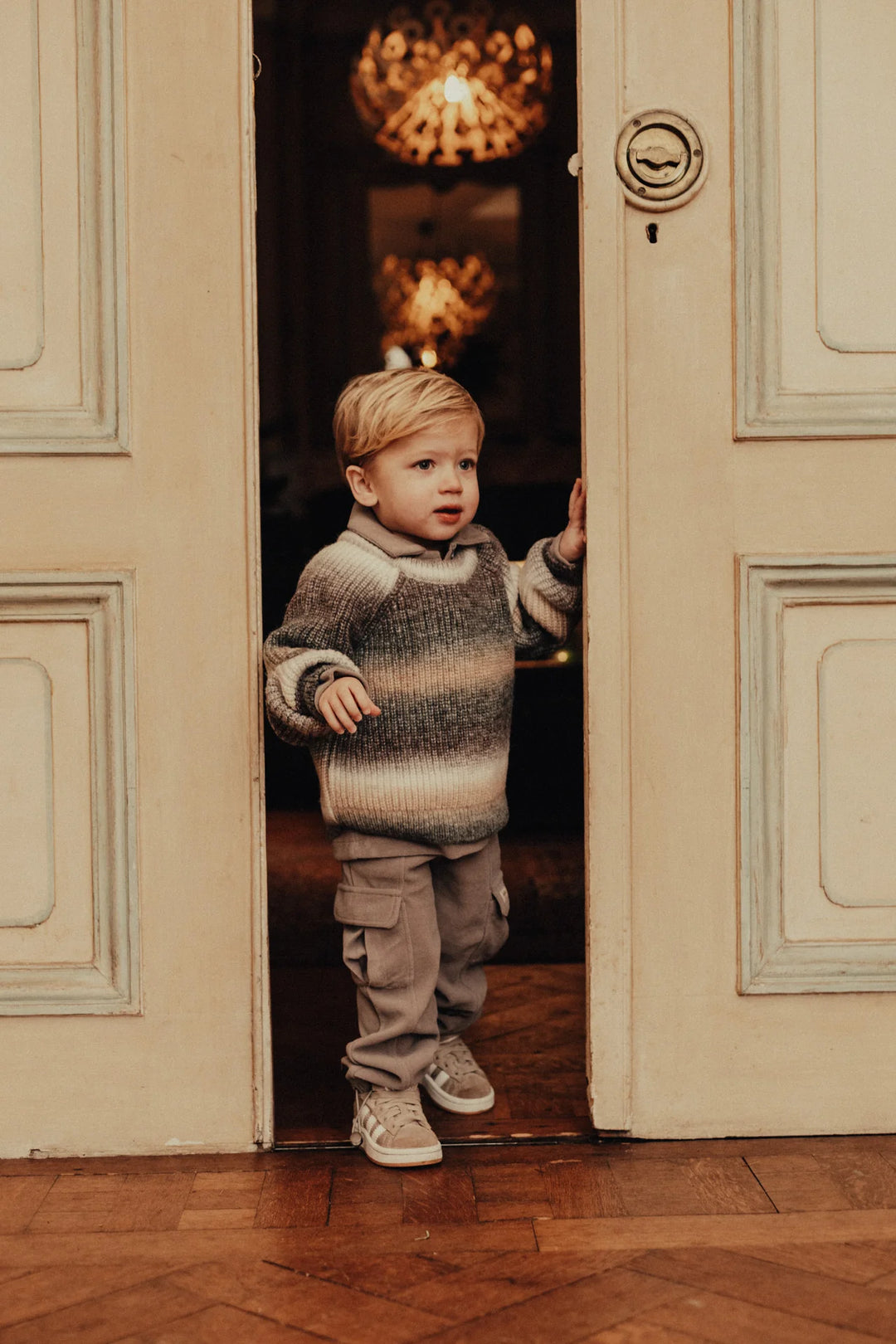 Baje Studio Bern Sweater - Grey Melange Multicolor