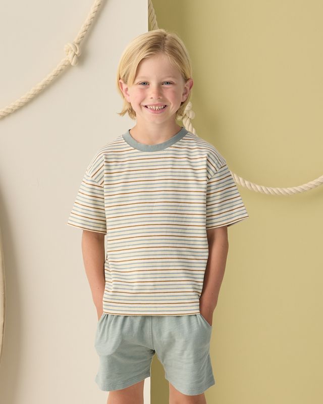 Rylee + Cru Relaxed Tee - Vintage Stripe