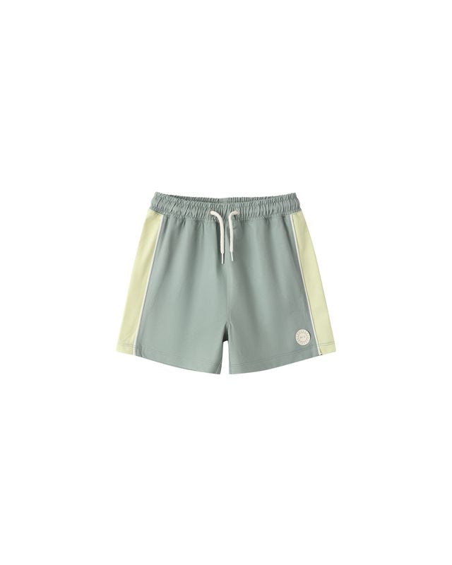 Rylee + Cru Paneled Boardshort - Sea Green
