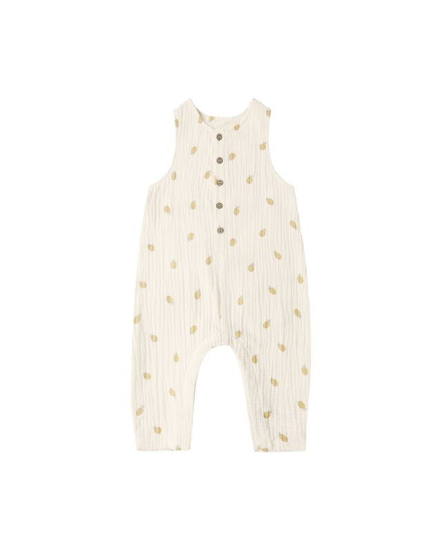 Rylee + Cru Button Jumpsuit - Pineapple