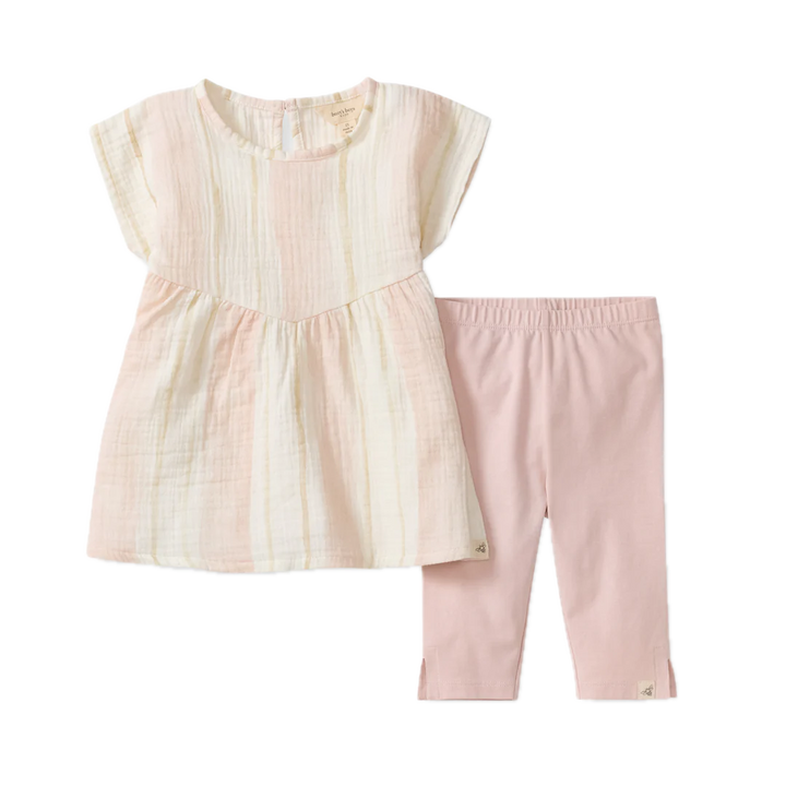 Burt's Bees Pacific Stripe Tunic & Pants Set