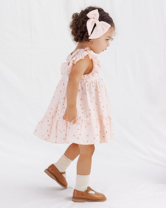 Quincy Mae Charlotte Dress - Heart Confetti