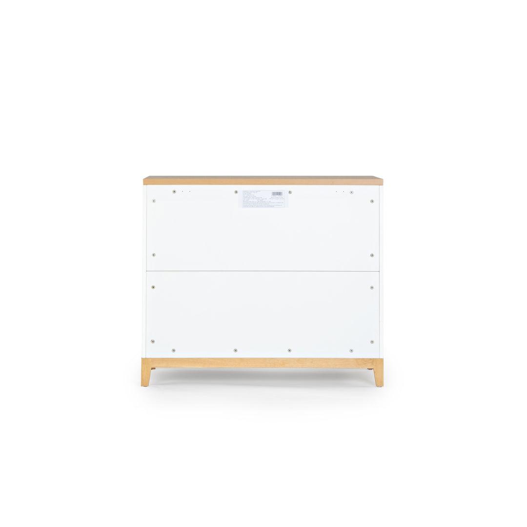 Dadada Lala Little 3-drawer Dresser - White/Red Oak