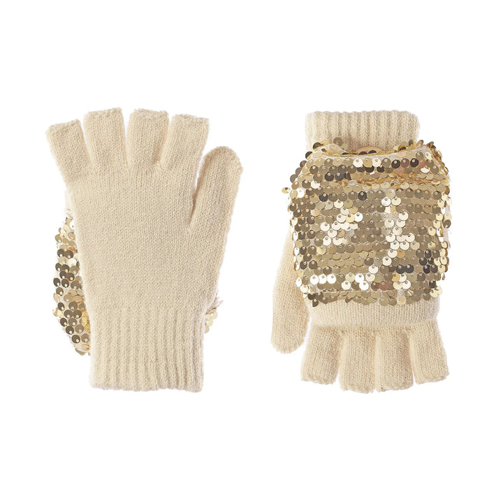 Rockahula Shimmer Sequin Knitted Gloves