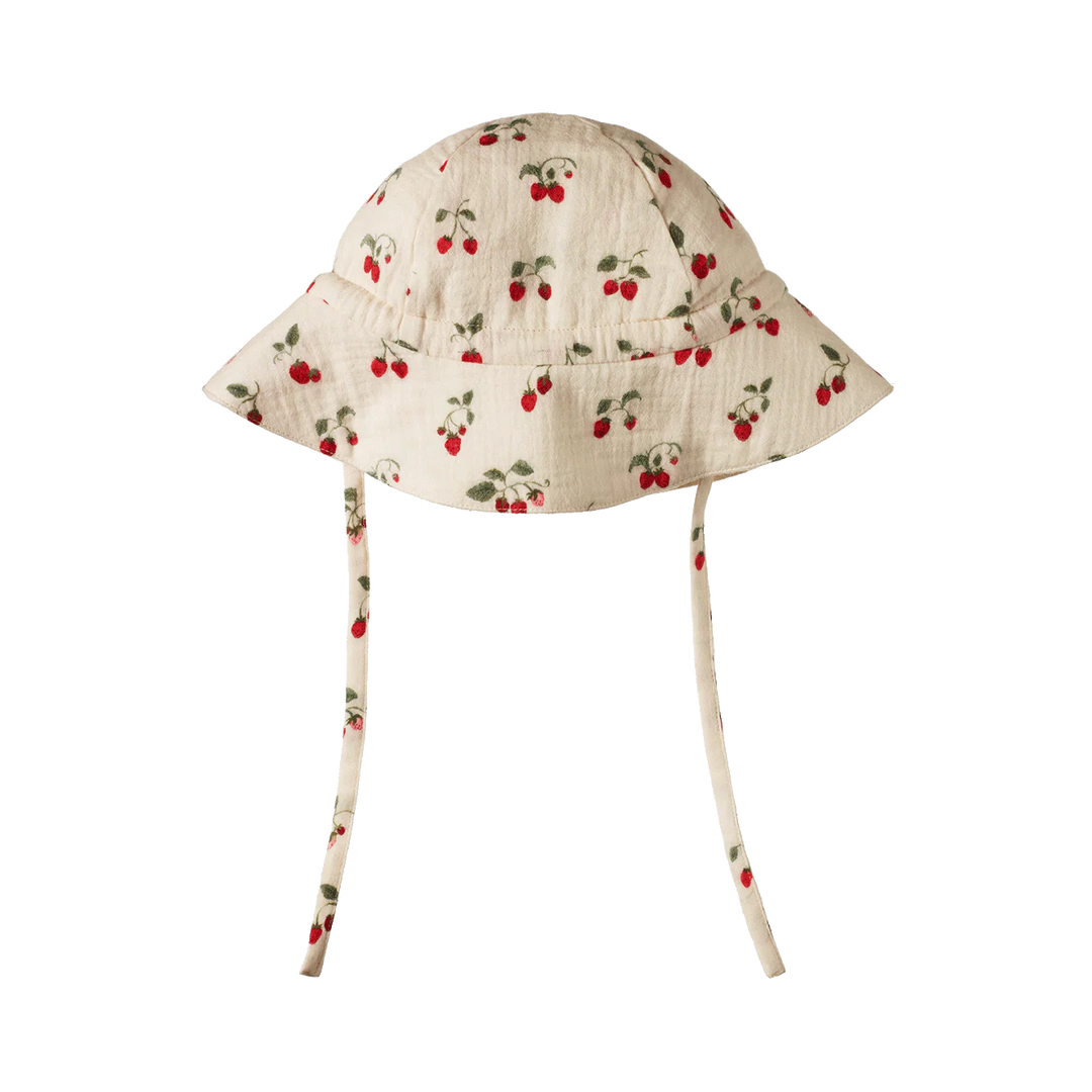 Nature Baby Muslin Sunhat - Strawberry Blush
