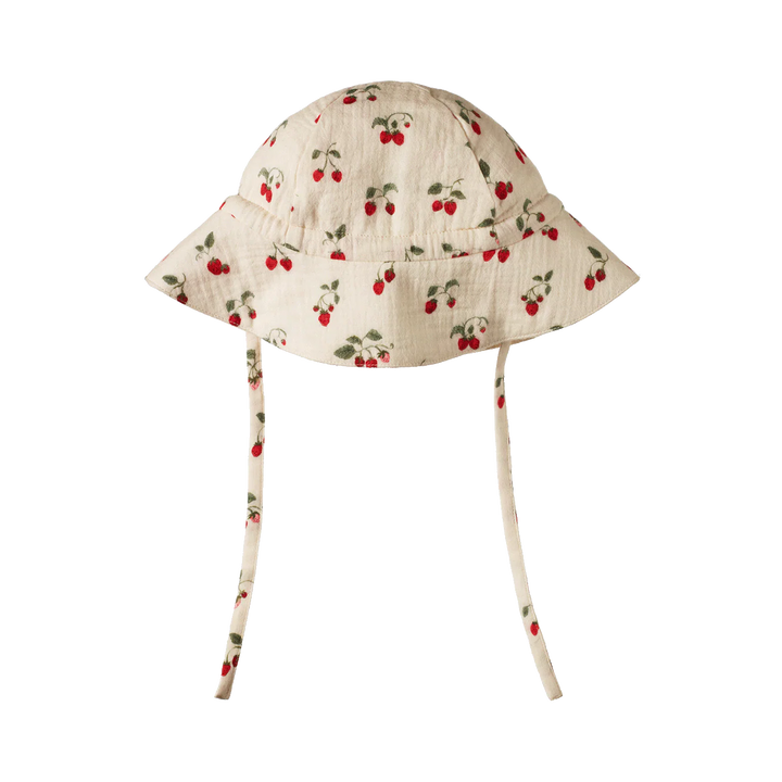 Nature Baby Muslin Sunhat - Strawberry Blush