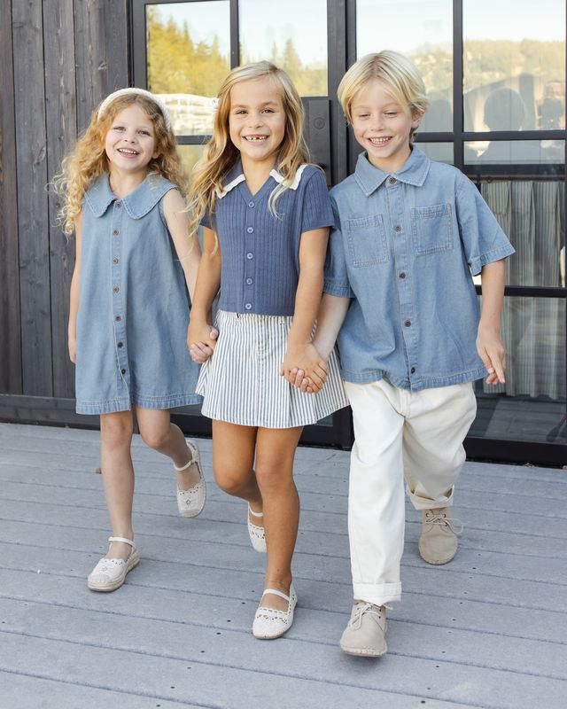 Rylee + Cru Adria Dress - Washed Blue