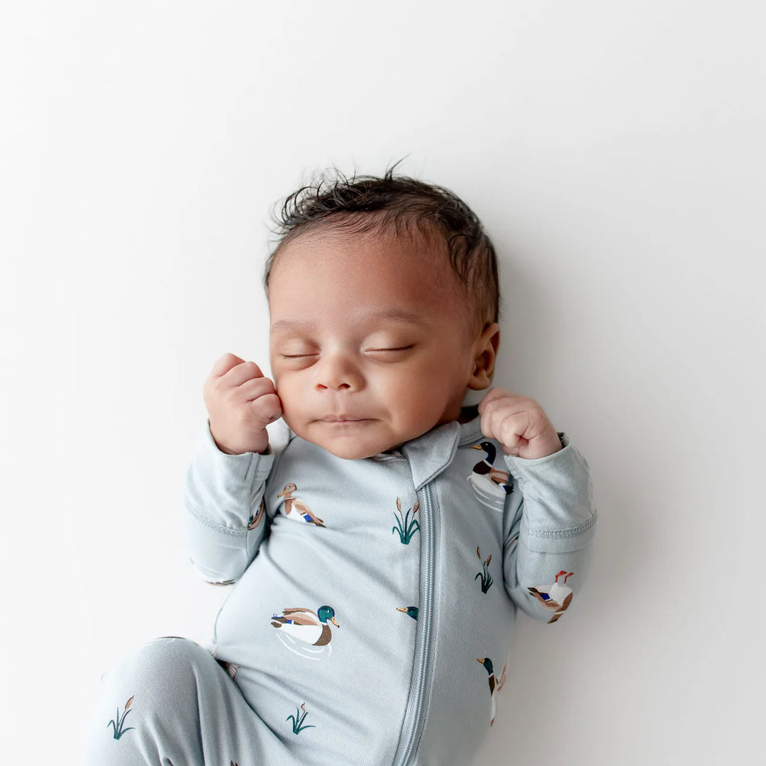 Kyte Baby Footie - Mallard Duck