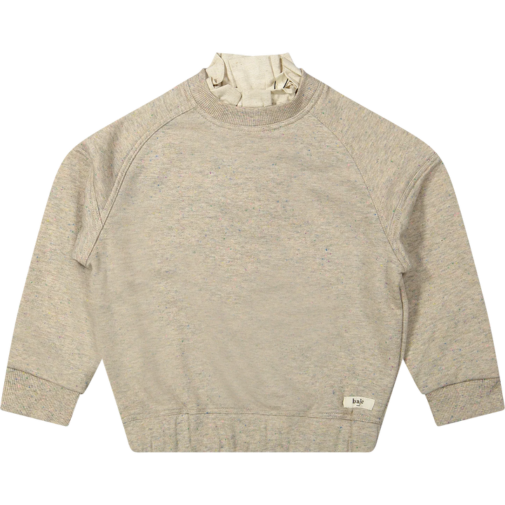 Baje Studio Noville Mockneck Sweatshirt - Sand Melange Multicolor
