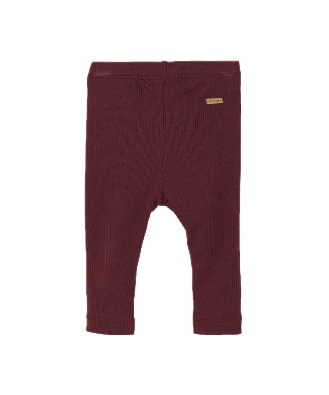 Minymo Rib Leggings - Tawny Port