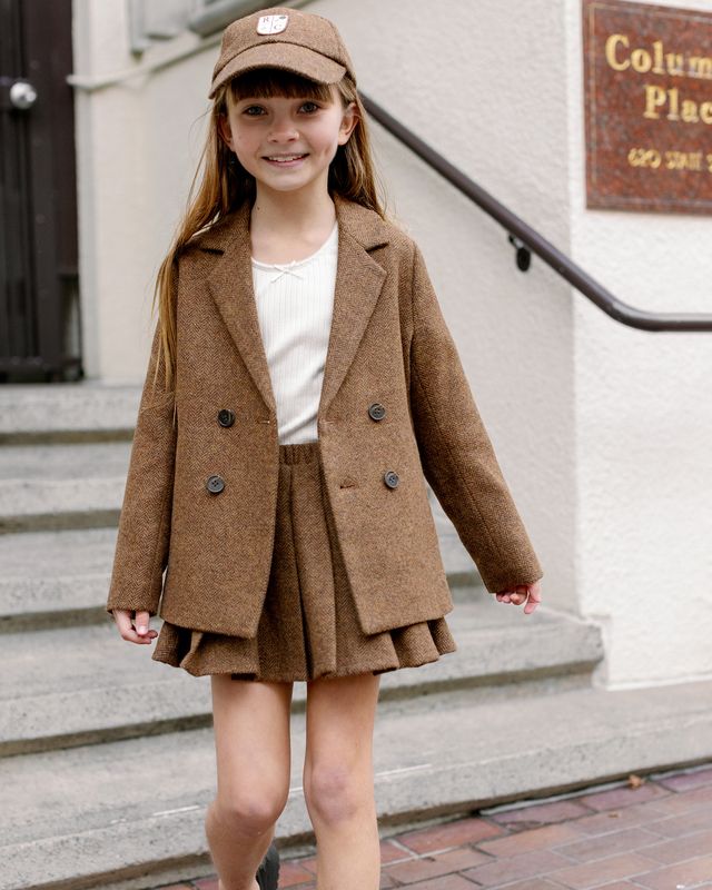 Rylee + Cru Pleated Mini Skirt - Rustic Plaid