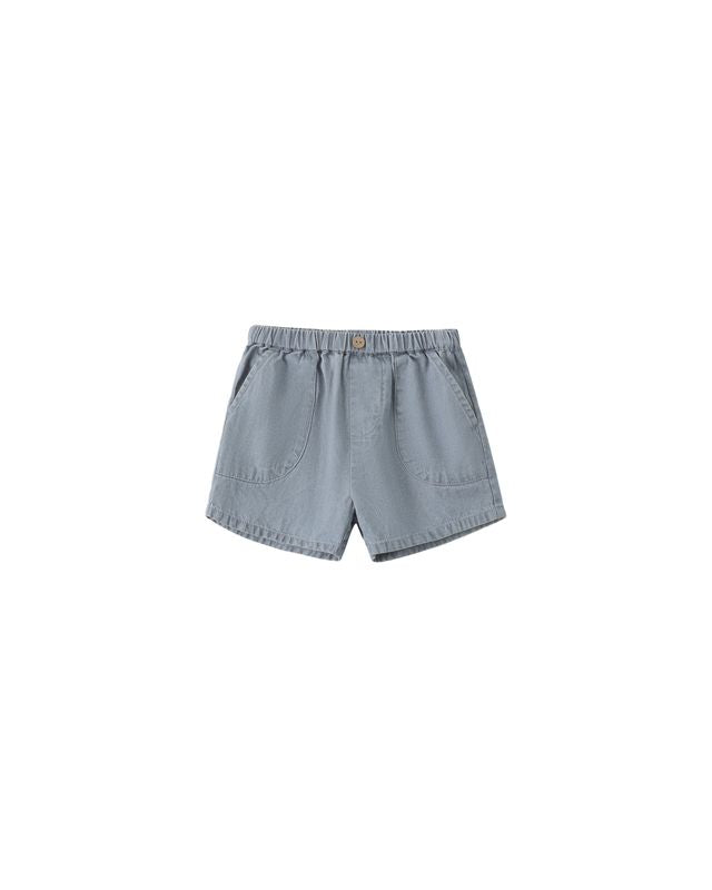 Quincy Mae Utility Short - Chambray