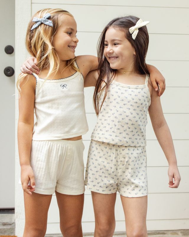 Rylee + Cru Pointelle Lounge Set - Natural