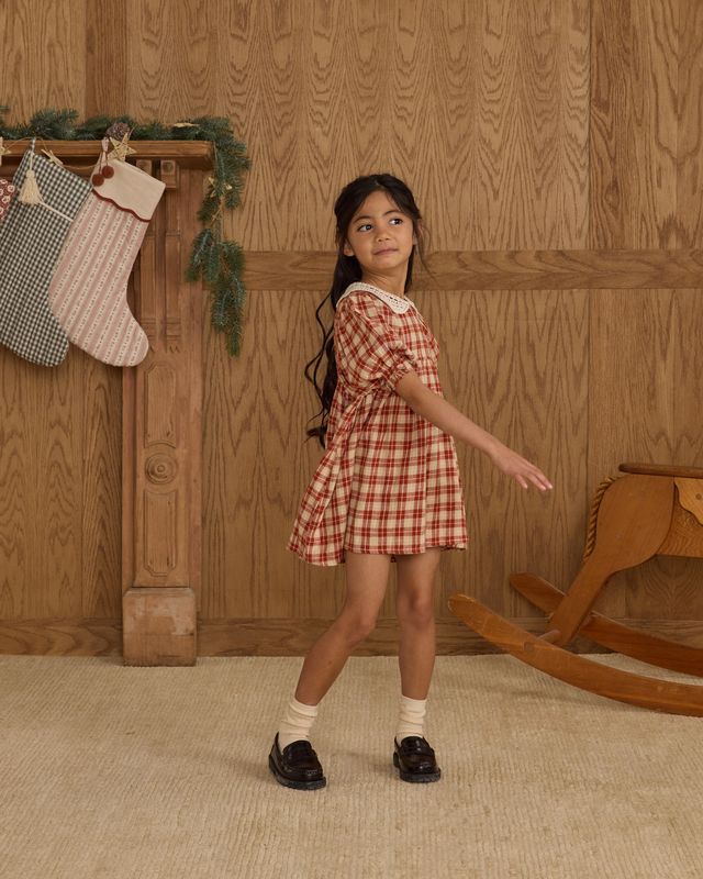 Rylee + Cru Heidi Dress - Red Plaid