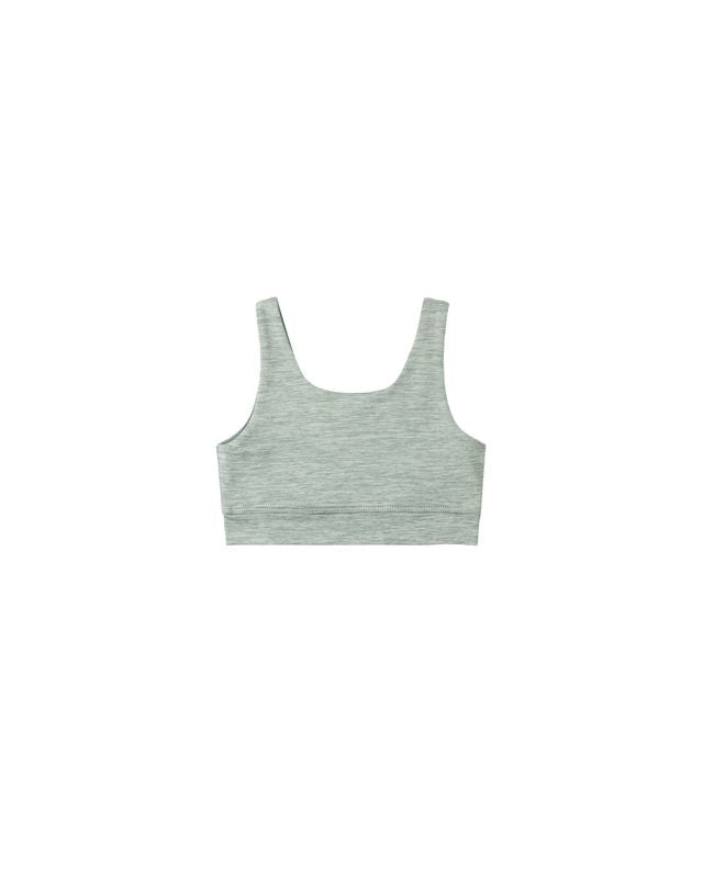 Rylee + Cru Swift Sports Bra - Heathered Sea Green