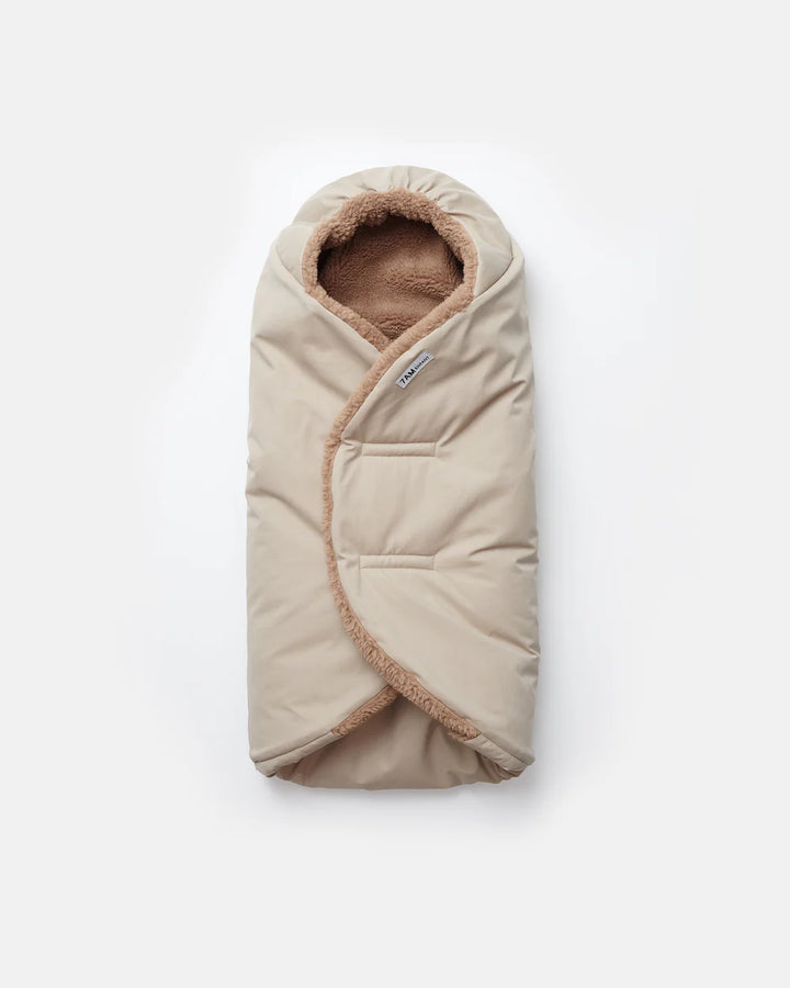 7AM Enfant Nido Benji Car Seat & Bassinet Wrap - Oat, Cacao