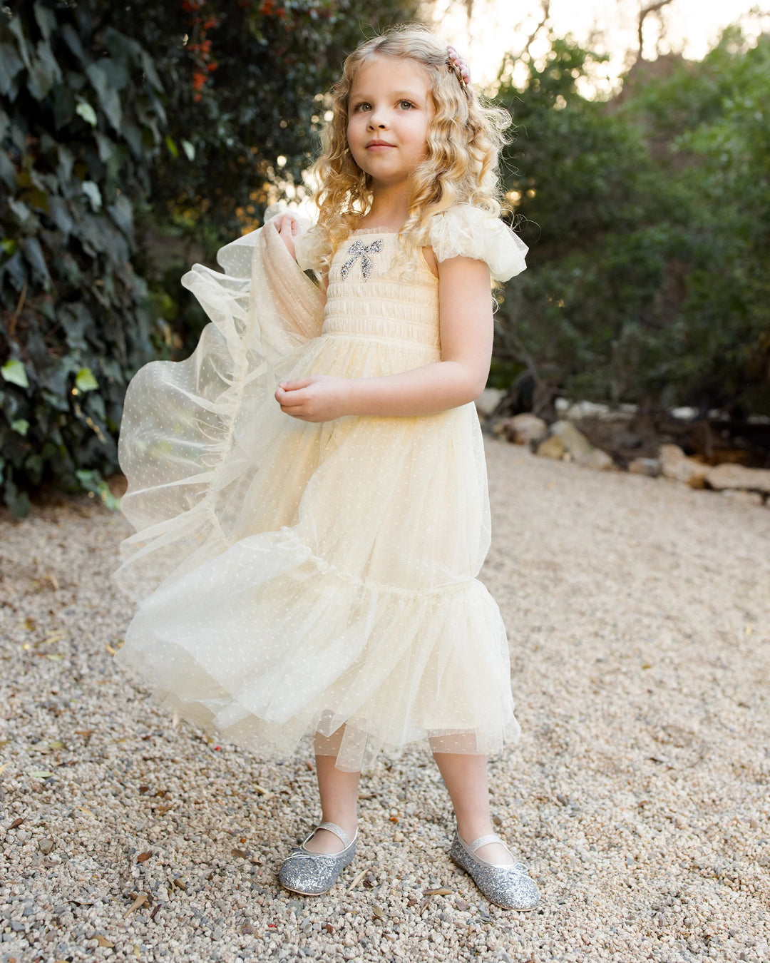 Noralee Ballet Flats - Silver Sparkle