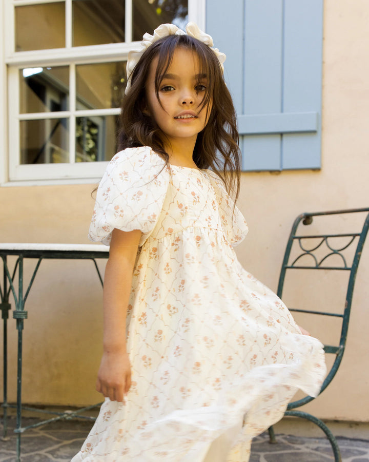 Noralee Gathered Headband - Ecru