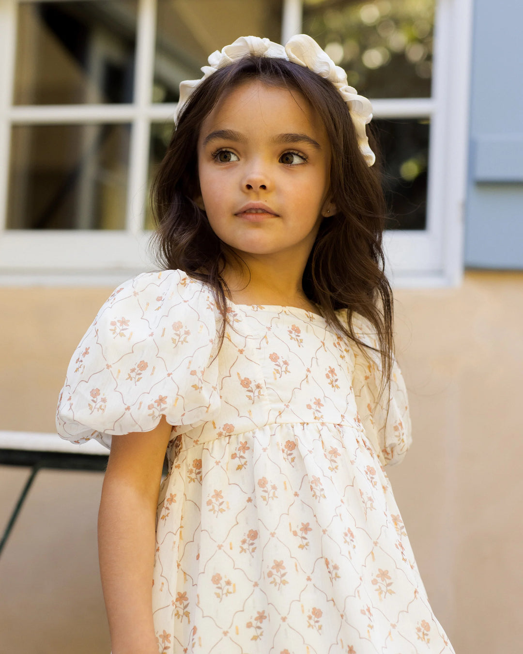 Noralee Gathered Headband - Ecru