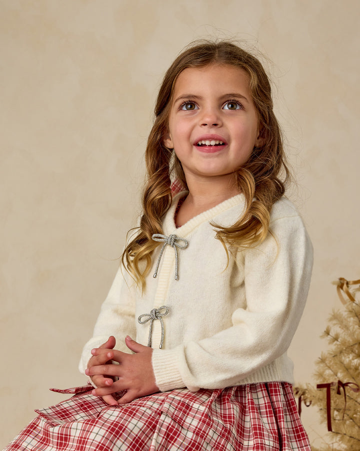 Noralee Bow Cardigan - Ivory