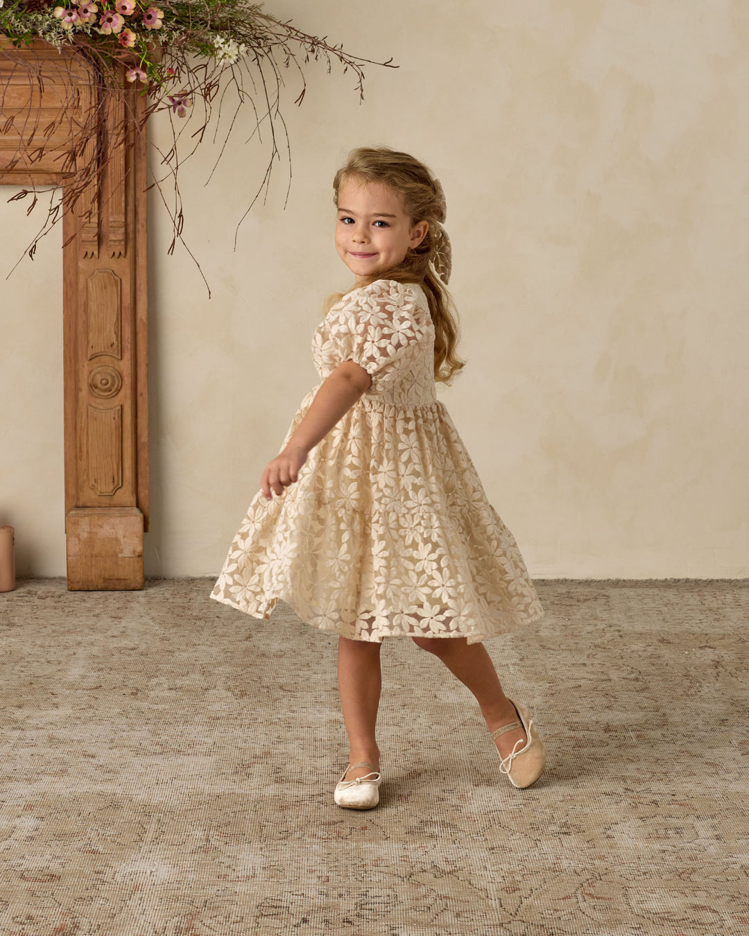 Noralee Chloe Dress - Embroidered Daisy
