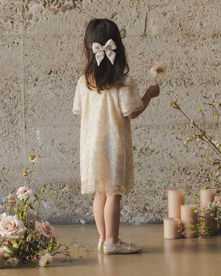 Noralee Daisy Dress - Silver Metallic