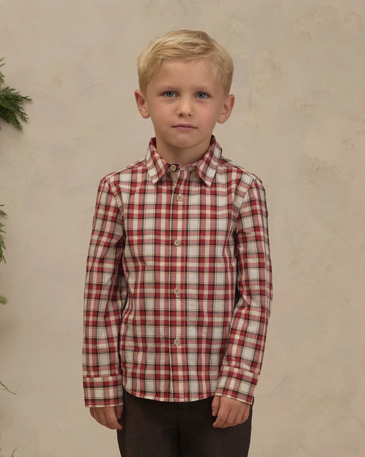 Noralee Harrison Button Down - Holiday Tartan