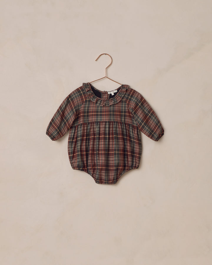 Noralee Adeline Romper - Winter Tartan