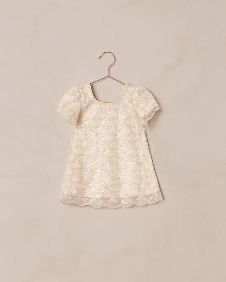 Noralee Daisy Dress - Silver Metallic