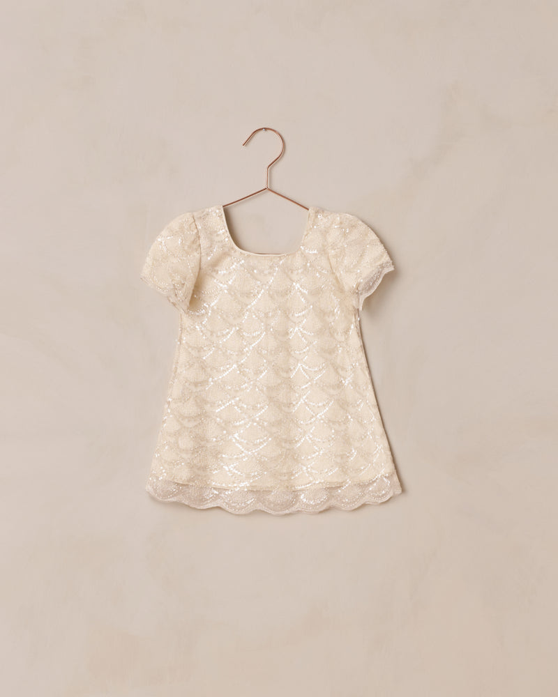 Noralee Daisy Dress - Silver Metallic