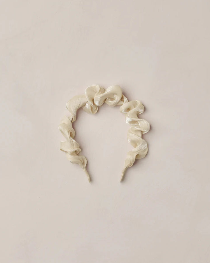 Noralee Gathered Headband - Ecru